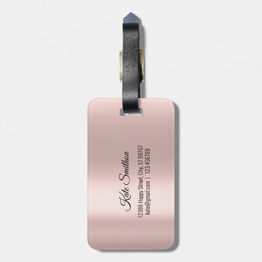 世界地図アドレス何を100%の世界のバラ ラゲッジタグ (裏面縦)