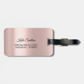 世界地図アドレス何を100%の世界のバラ ラゲッジタグ (裏面横)