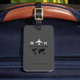 世界地図アビ国際的オン旅行 ラゲッジタグ