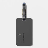 世界地図アビ国際的オン旅行 ラゲッジタグ (裏面縦)