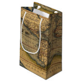 世界地図アンティークオルテリアス欧州トラベル スモールペーパーバッグ (裏面アングル)