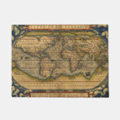 世界地図アンティークオルテリアス欧州トラベル ドアマット (正面)