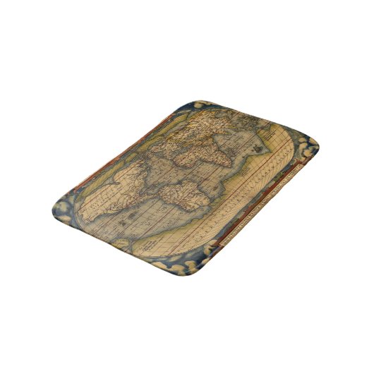 世界地図アンティークオルテリアス欧州トラベル バスマット (アングル)