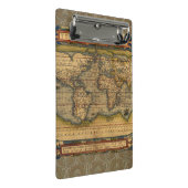 世界地図アンティークオルテリアス欧州トラベル ミニクリップボード