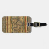 世界地図アンティークオルテリアス欧州トラベル ラゲッジタグ (正面横)