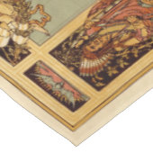 世界地図アンティーク1886 図解入りの、写真付きの テーブルクロス (アングル)