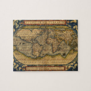世界地図アンティークOrtelligusヨーロッパ旅行 ジグソーパズル