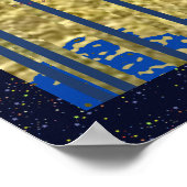 世界地図アートデコ ポスター (角)