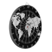 世界地図カスタマイズ可能な色 ダーツボード (正面左)