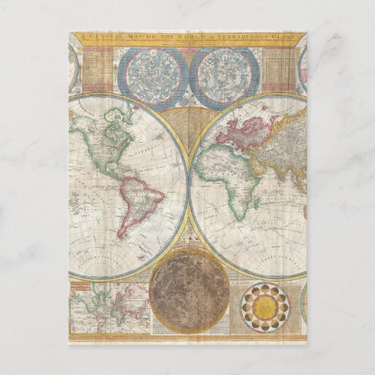 世界地図ギフト ポストカード (正面)