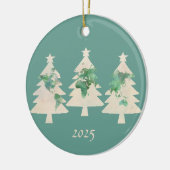 世界地図クリスマスツリーズオーナメント セラミックオーナメント (左)