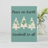 世界地図クリスマスツリーズカード シーズンカード (スタンド正面)