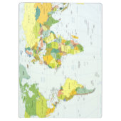 世界地図グローブカントリーアトラス クリップボード (裏面)