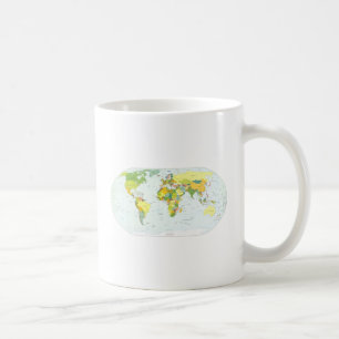 世界地図グローブカントリーアトラス コーヒーマグカップ