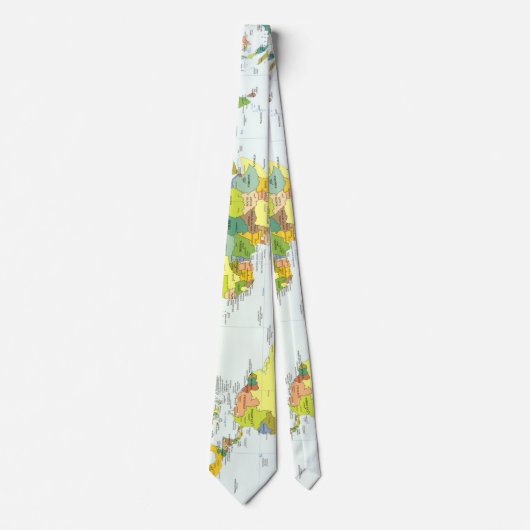 世界地図グローブカントリーアトラス ネクタイ (正面)