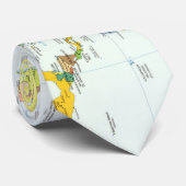 世界地図グローブカントリーアトラス ネクタイ (ロール)