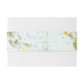 世界地図グローブカントリーアトラス 招待状ベリーバンド (裏面例)