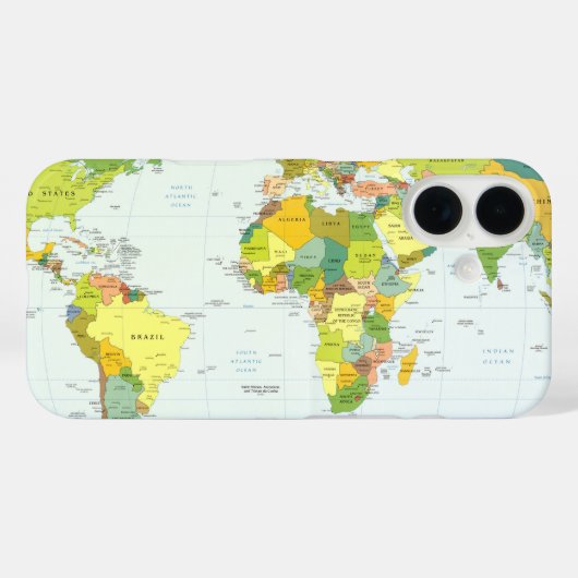 世界地図グローブカントリーアトラス Case-Mate iPhoneケース (裏面 (横))