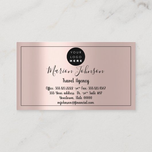 世界地図グローブマップ旅行代理店バラロゴQR 名刺 (裏面)