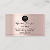 世界地図グローブマップ旅行代理店バラ金ゴールド 名刺 (裏面)