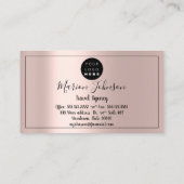 世界地図グローブマップ旅行代理店バラQRCODE 名刺 (裏面)