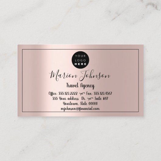 世界地図グローブマップ旅行代理店金ゴールドロゴバラ 名刺 (裏面)