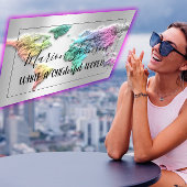 世界地図グローブ地図旅行代理店シルバーマーメイド 名刺