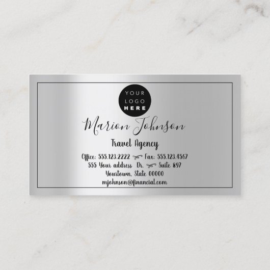 世界地図グローブ地図旅行代理店シルバーマーメイド 名刺 (裏面)