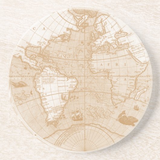 世界地図コースター コースター (正面)