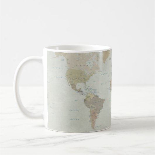 世界地図コーヒーマグ コーヒーマグカップ (左)