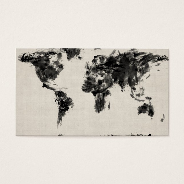 世界地図ダーク抽象芸術絵画ズ (正面)