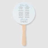 世界地図デスティネーションウェディングプログラムファン ハンドファン (裏面)