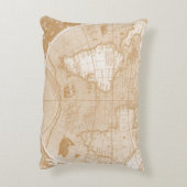 世界地図ピロー アクセントクッション (裏面(縦))