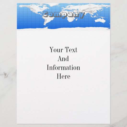 世界地図フライヤー チラシ (正面)