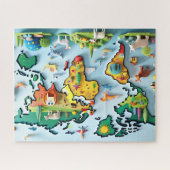 世界地図プ子供へズル ジグソーパズル (横)