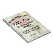 世界地図ベビーシャワーギフトログノート ノートブック (右側)