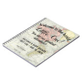 世界地図ベビーシャワーギフトログノート ノートブック (左側)