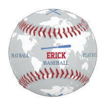 世界地図ベースボールパーソナライズされた