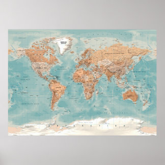 世界地図ポスター ポスター