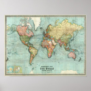 世界地図ポスター ポスター
