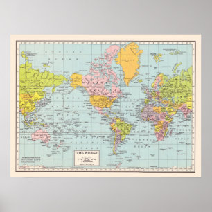 世界地図ポスター ポスター