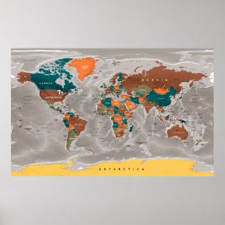 世界地図ポスター ポスター
