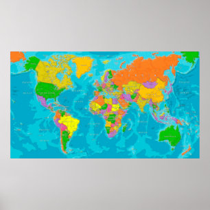 世界地図ポスター ポスター