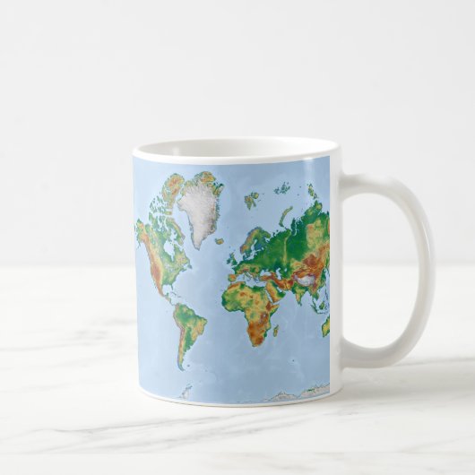 世界地図マグカップ コーヒーマグカップ (右)