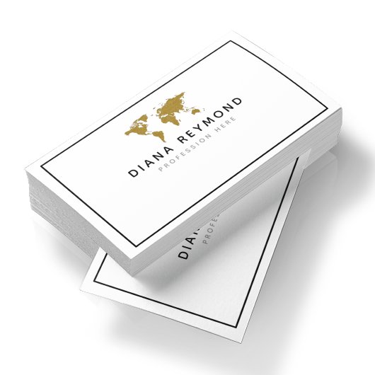 世界地図モダンプロフェッショナル 名刺