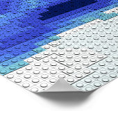 世界地図レンガ ポスター (角)