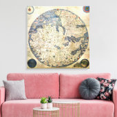 世界地図ワールドマップヴェネツィアの修道僧フラマウロ キャンバスプリント (インサイチュ (リビング))