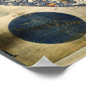 世界地図ワールドマップヴェネツィアの修道僧フラマウロ ポスター (角)