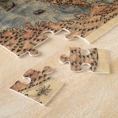 世界地図ヴィンテージ歴史地図 ジグソーパズル (側面)