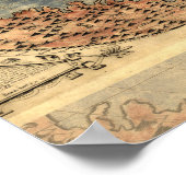 世界地図ヴィンテージ歴史地図 ポスター (角)